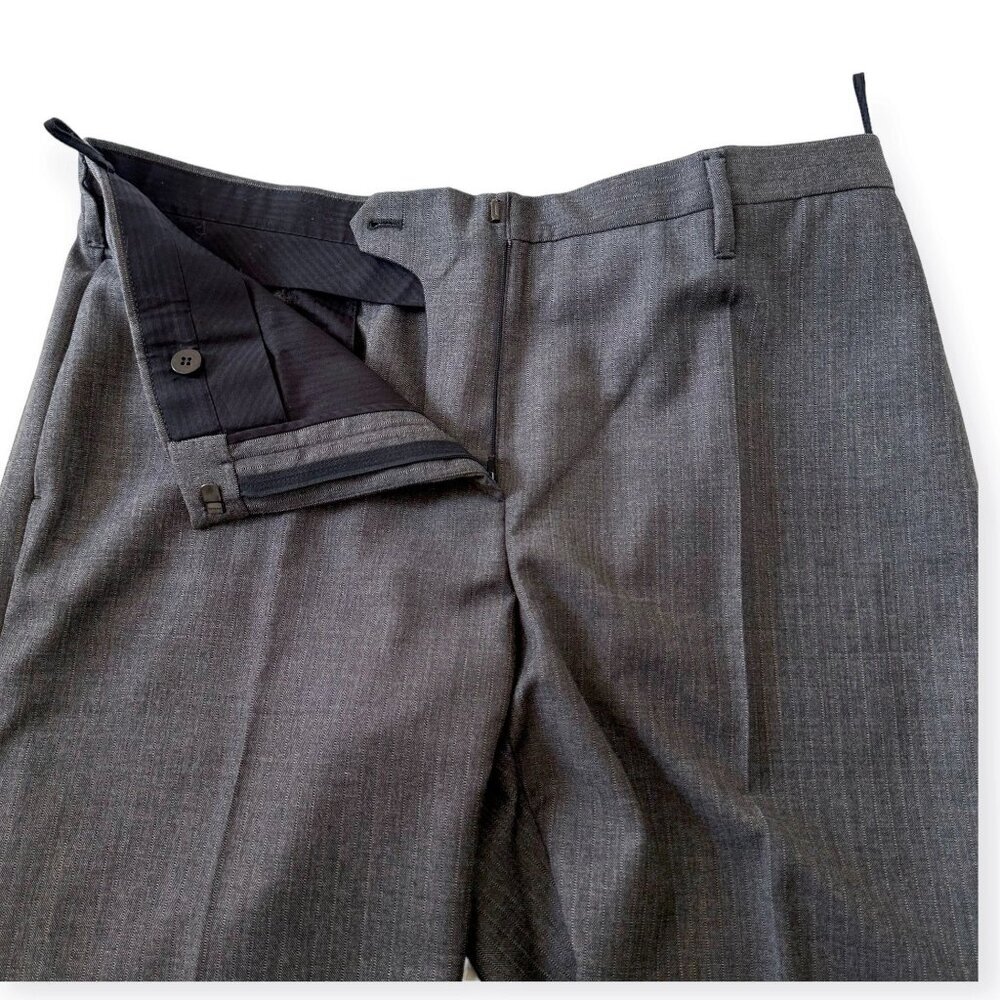 Prada Gray Wool FW2003 Pants w/ Belt Size 46 Italy - Picture 9 of 16
